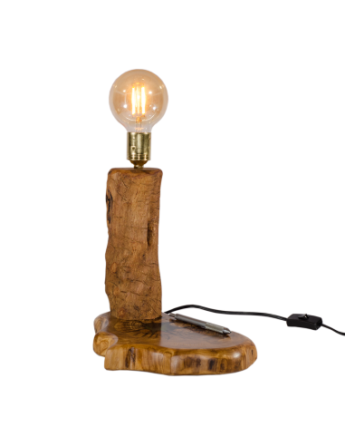 Mergaoliva olive wood lamp