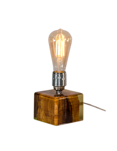 HOJIBLANCA olive tree+resin lamp