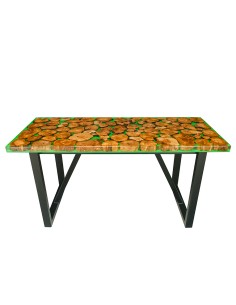 Olive tree and epoxy resin table