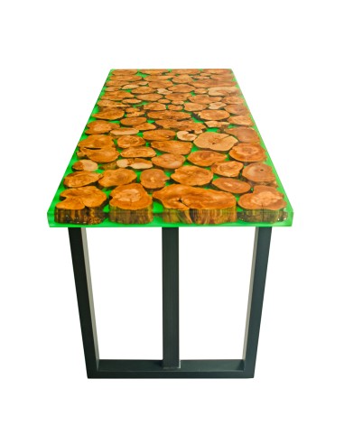 Table in epoxy resin and olive wood