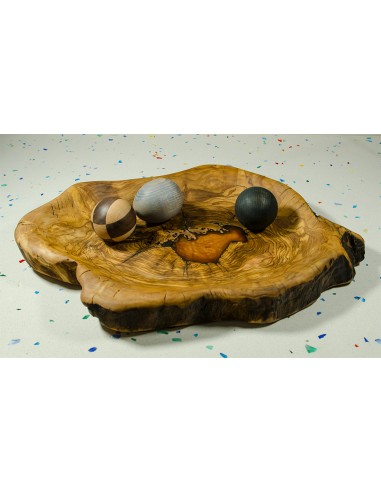 Centre de table bois d'olivier 2