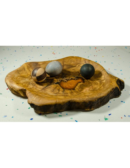 Handmade centrepiece olive wood