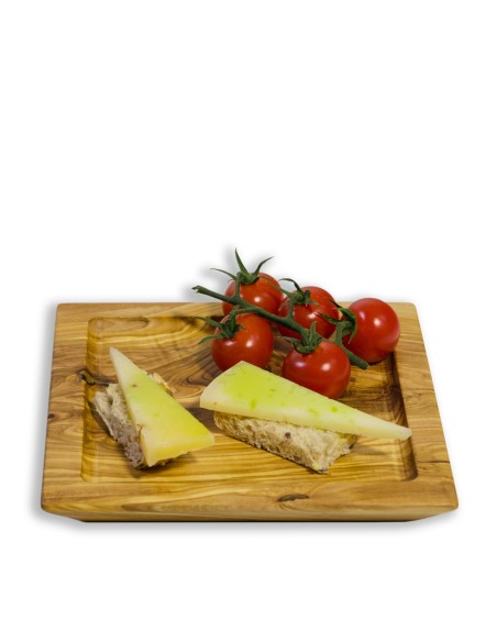 Handmade olive wood plate