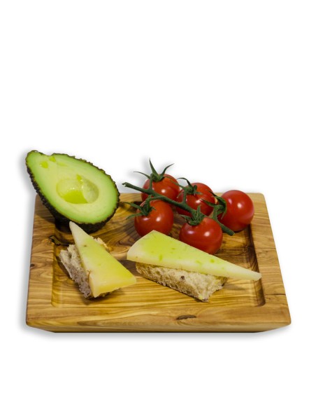 Handmade olive wood plate