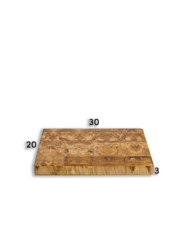 Olive wood chopping board "DADOS" for kitchen use