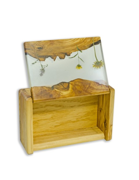 Coffret cadeau en résine et olivier