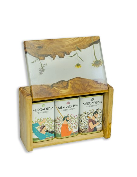 Olive tree case epoxy resin cans