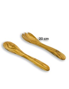 Olive wood cutlery set 2