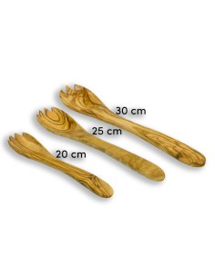 Juego de cubiertos madera de olivo
