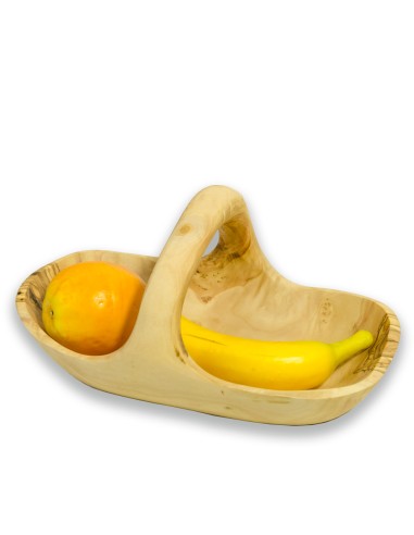 Cesta de madera de olivo