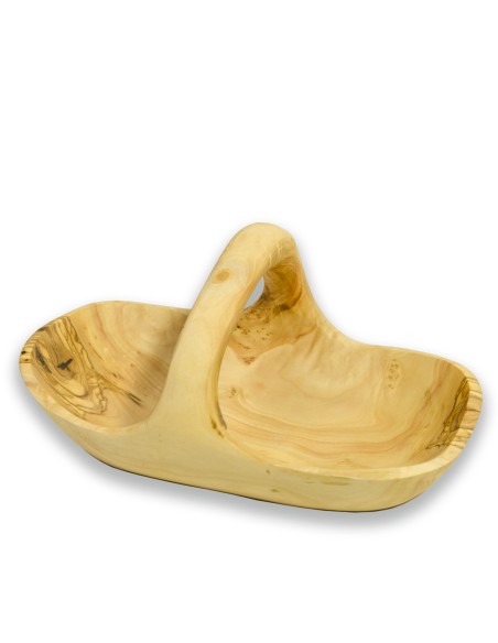 Olive wood basket