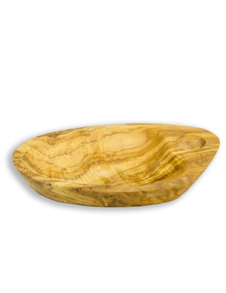 Appetizer plate made of olive wood