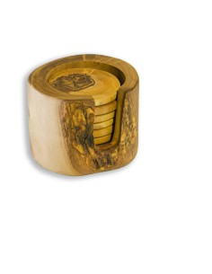 Cup-holder container: olive wood 2