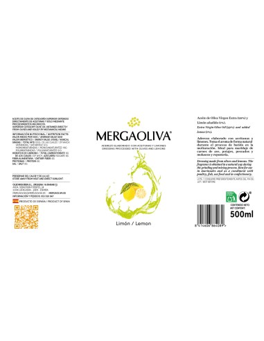 LEMON balsamic oil : 500ml Bottle