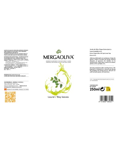 BAY LEAVES balsamic oil: 250ml tin