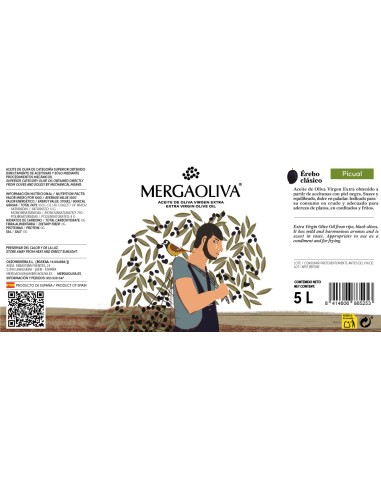 Érebo classic ORGANIC EVOO: 5L PET