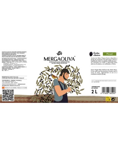 Érebo classic ORGANIC EVOO: 2L PET