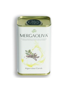 Aceite de oliva aromatizado con algarroba