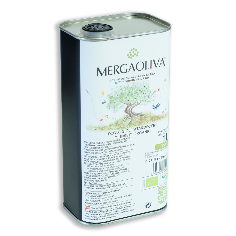 Aceite de oliva ecologico mergaoliva